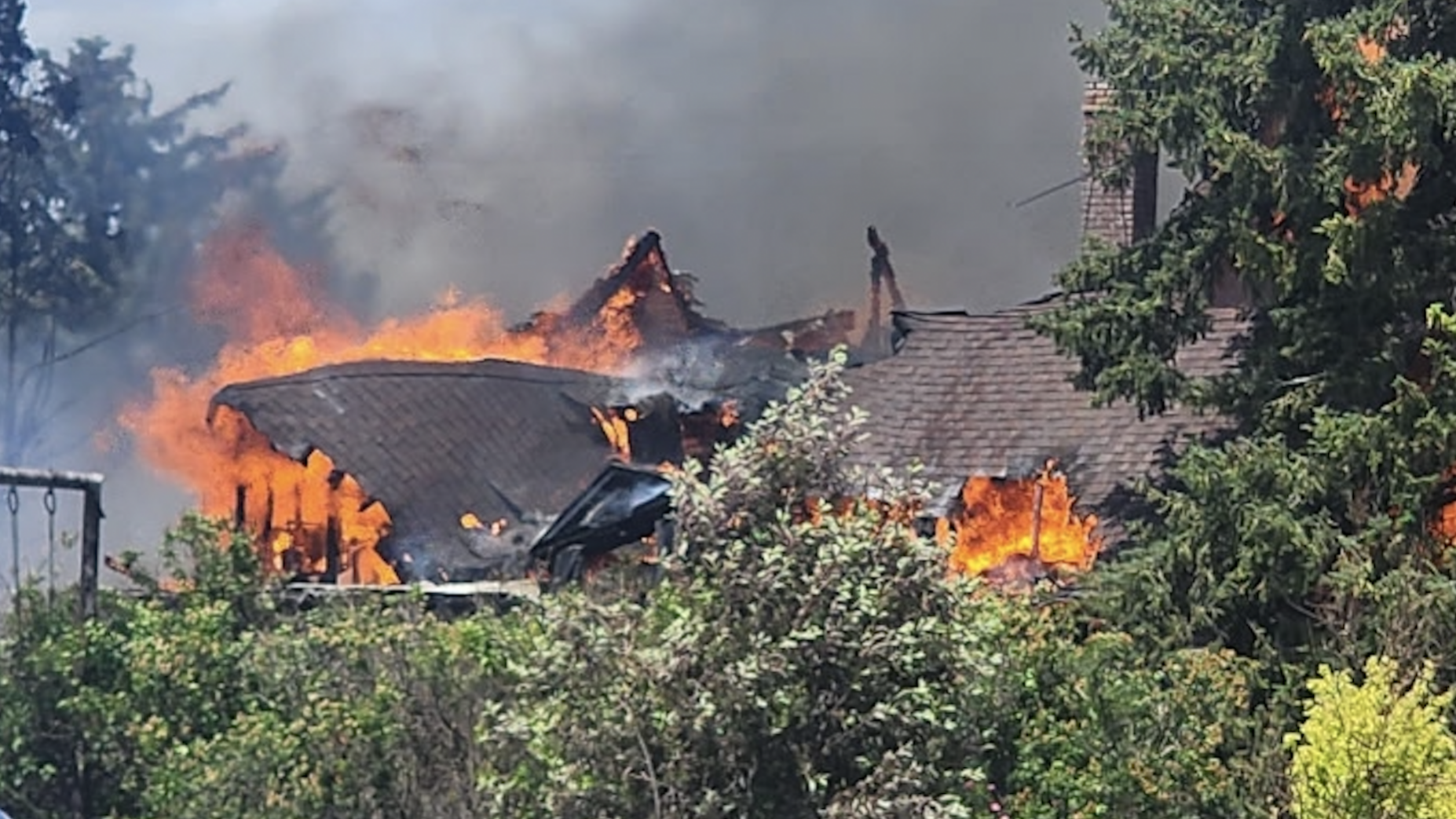 Local folks and firefighters join forces to save Bancroft from destructive fire